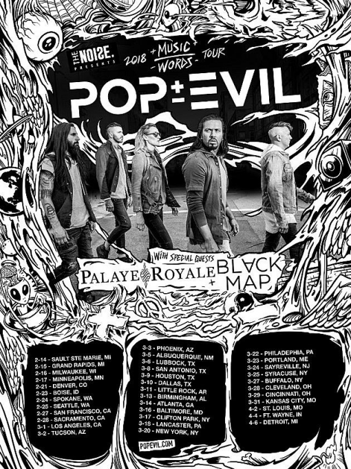 Pop Evil at Bourbon Theatre