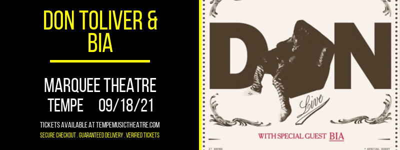 Don Toliver & Bia at Marquee Theatre tickets Don Toliver & Bia at Marquee Theatre