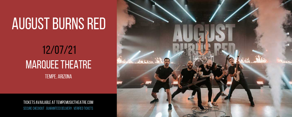 August Burns Red at Marquee Theatre tickets August Burns Red at Marquee Theatre