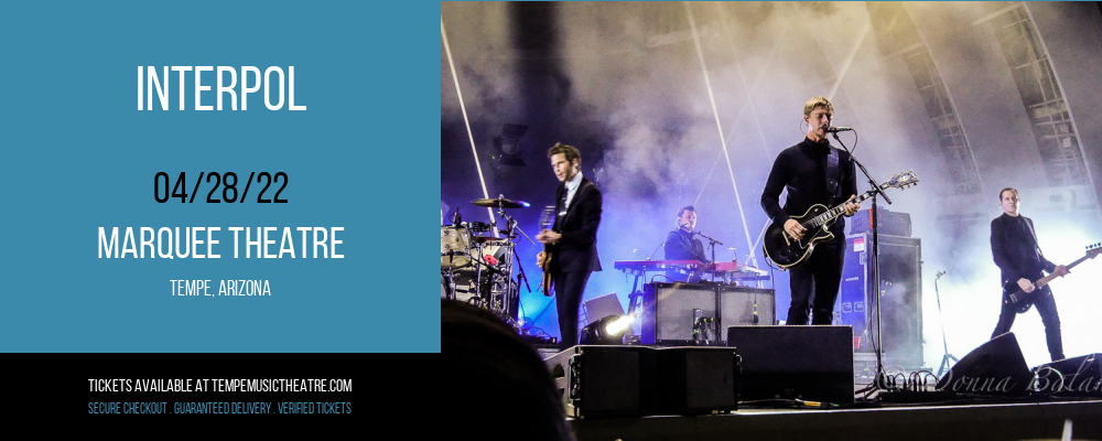 Interpol at Marquee Theatre tickets Interpol at Marquee Theatre