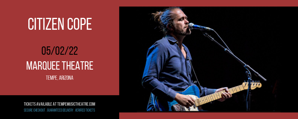 Citizen Cope at Marquee Theatre tickets Citizen Cope at Marquee Theatre