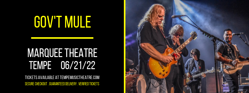 Gov't Mule at Marquee Theatre tickets Gov't Mule at Marquee Theatre