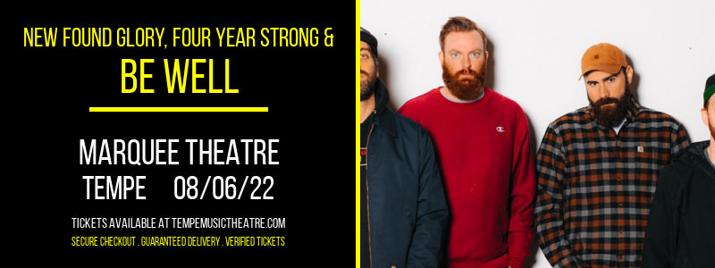 New Found Glory, Four Year Strong & Be Well at Marquee Theatre