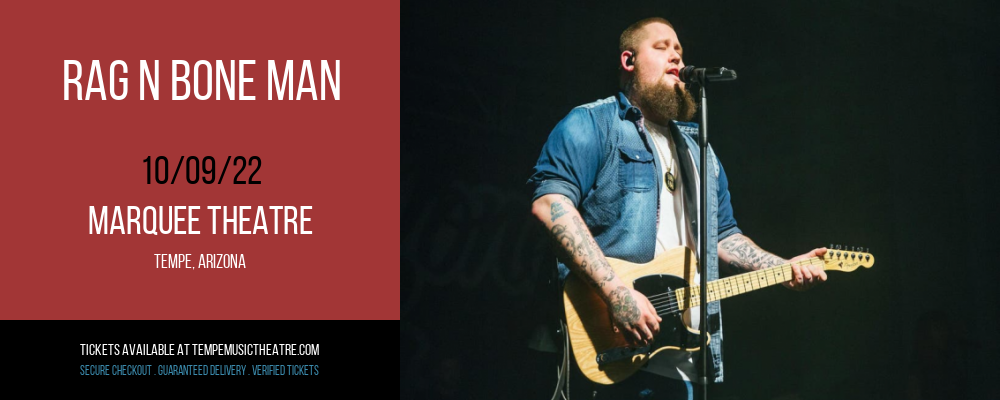 Rag N Bone Man [CANCELLED] at Marquee Theatre