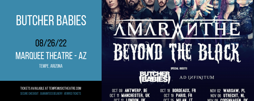 Butcher Babies at Marquee Theatre tickets Butcher Babies at Marquee Theatre