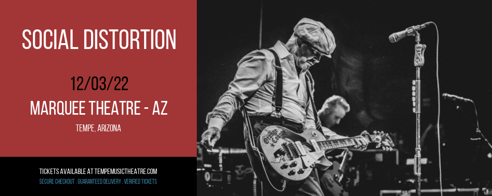 Social Distortion at Marquee Theatre tickets Social Distortion at Marquee Theatre