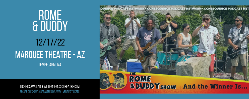 Rome & Duddy at Marquee Theatre tickets Rome & Duddy at Marquee Theatre