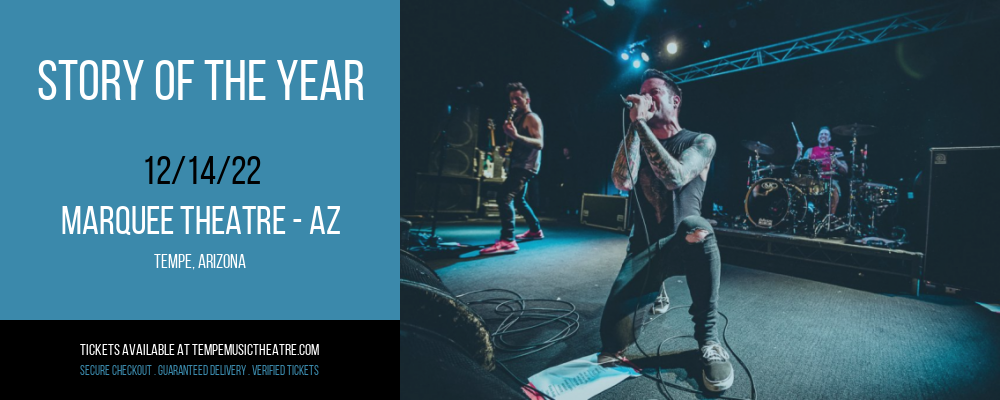Story of the Year at Marquee Theatre tickets Story of the Year at Marquee Theatre