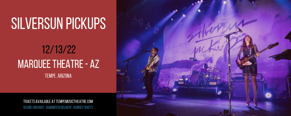 Silversun Pickups at Marquee Theatre tickets Silversun Pickups at Marquee Theatre