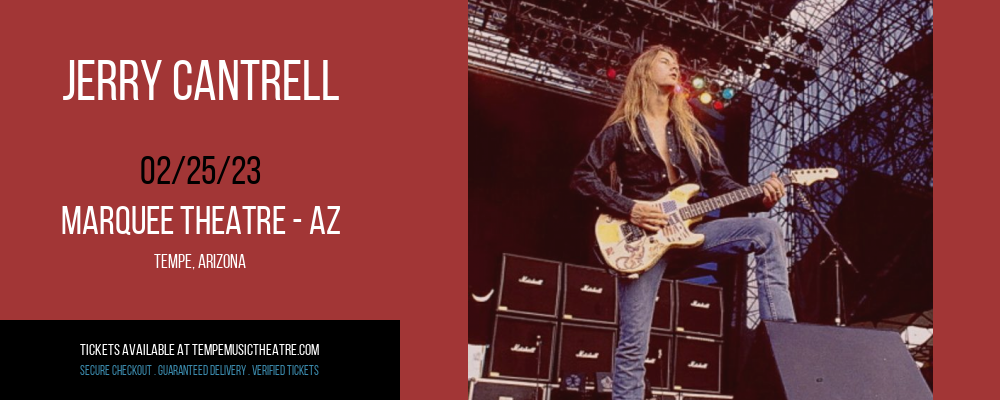 Jerry Cantrell at Marquee Theatre tickets Jerry Cantrell at Marquee Theatre
