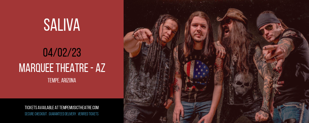 Saliva at Marquee Theatre tickets Saliva at Marquee Theatre