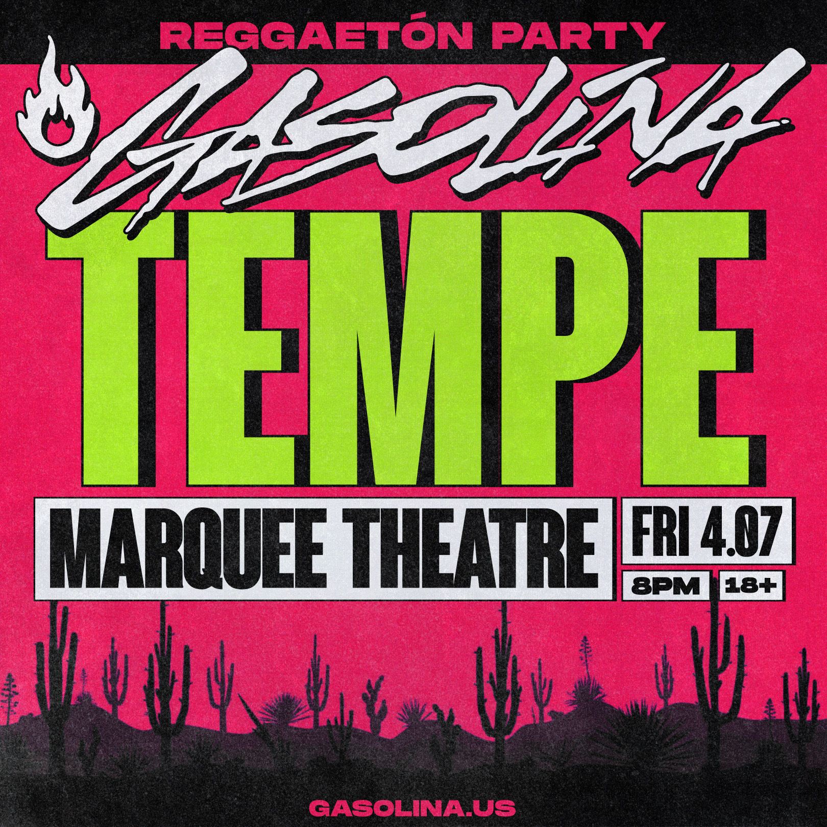 Gasolina Reggaeton Party at Marquee Theatre
