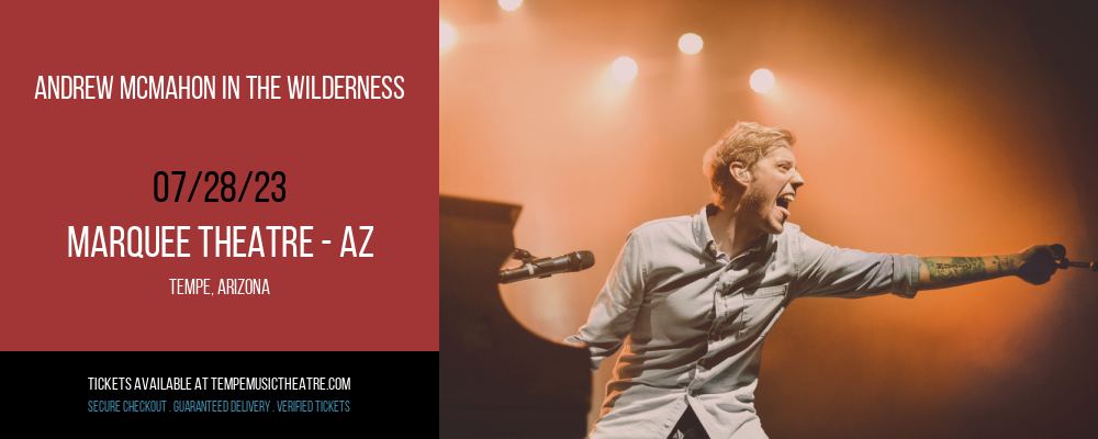 Andrew McMahon in the Wilderness at Marquee Theatre tickets Andrew McMahon in the Wilderness at Marquee Theatre