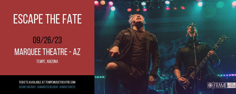 Escape the Fate at Marquee Theatre tickets Escape the Fate at Marquee Theatre