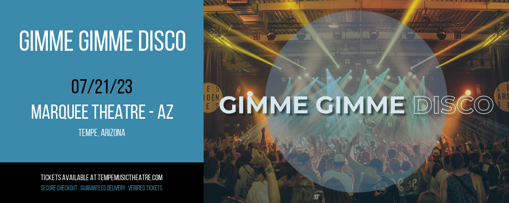 Gimme Gimme Disco at Marquee Theatre
