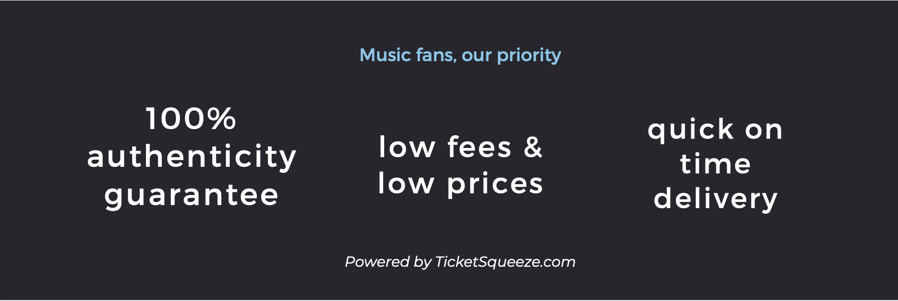 Marquee Theatre ticket guarantee